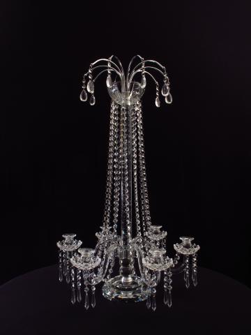 Crystal Candelabra for Centerpiece for Wedding and Event Rental