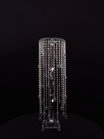 Crystal Flower Stand for wedding or event rental.