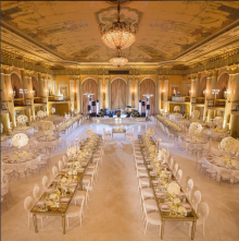 "Florence" Crystal Candelabra Centerpiece for Wedding and Event Rental